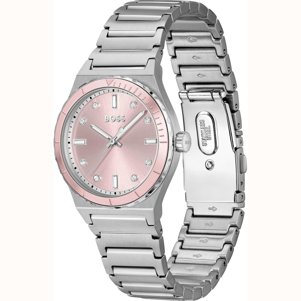 BOSS Ladies CANDOR SPORT 32mm Pink Dial Watch