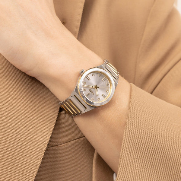 BOSS Ladies CANDOR SPORT 32mm Two Tone Watch