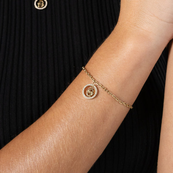 BOSS Ladies Double B Divine Gold Plated Bracelet