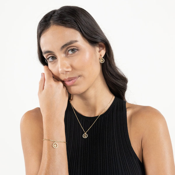 BOSS Ladies Double B Divine Gold Plated Bracelet