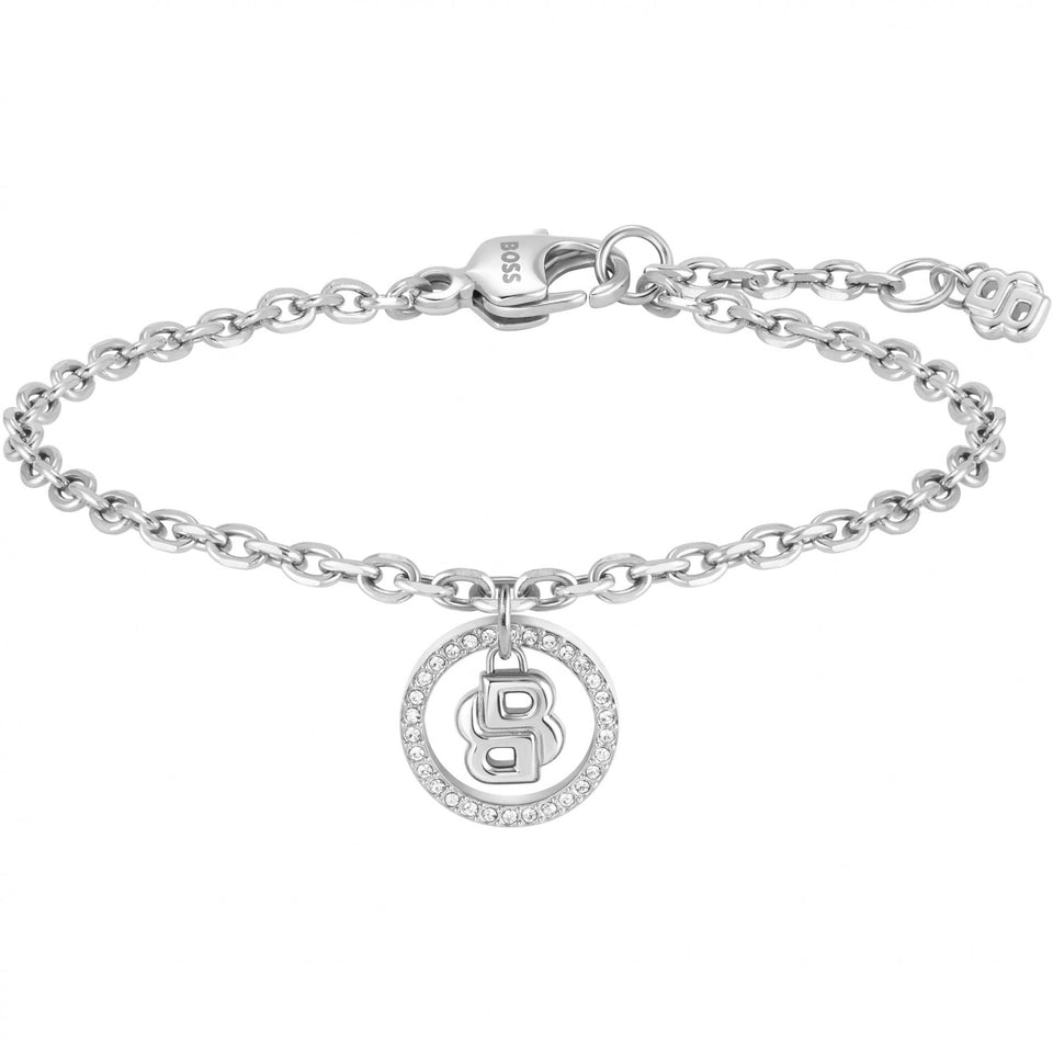 BOSS Ladies Double B Divine Stainless Steel Bracelet