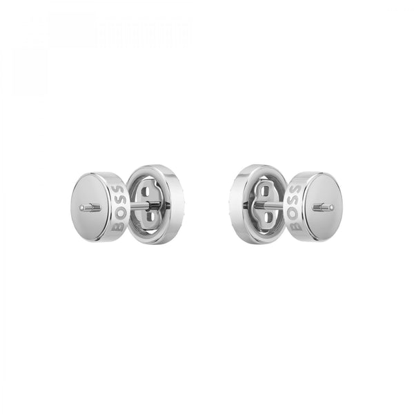 BOSS Ladies Double B Divine Stone Set Stud Earrings