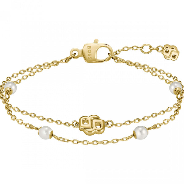 BOSS Ladies Double B Mireille Multi Chain Bracelet