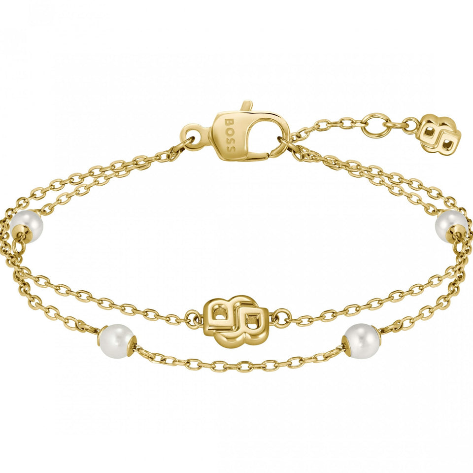 BOSS Ladies Double B Mireille Multi Chain Bracelet