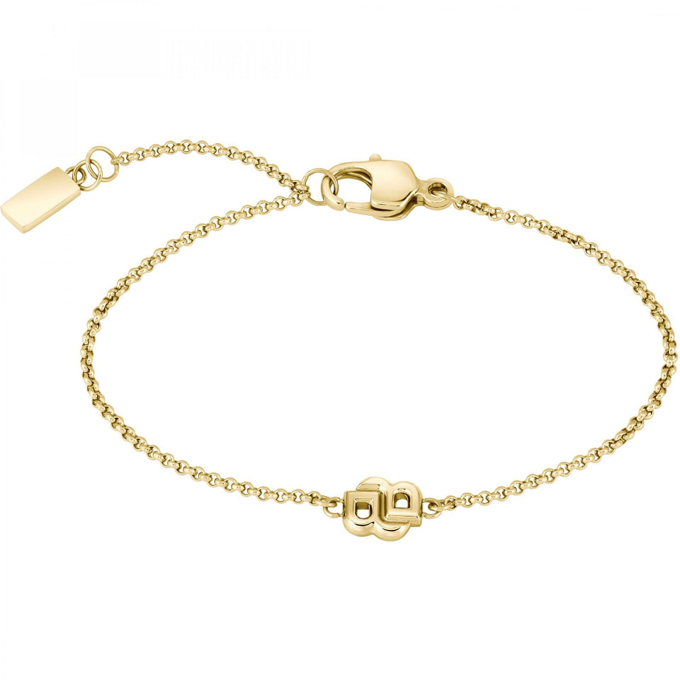 BOSS Ladies Double B Petit Gold Plated Bracelet