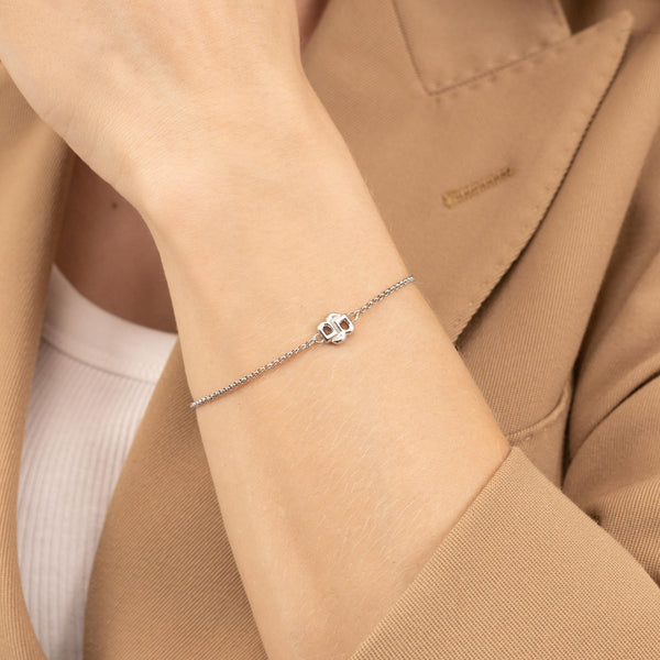 BOSS Ladies Double B Petit Stainless Steel Bracelet
