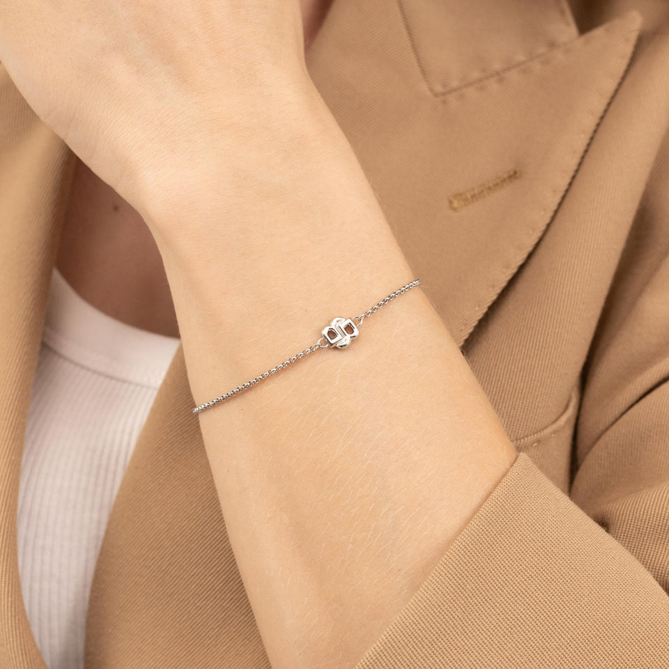 BOSS Ladies Double B Petit Stainless Steel Bracelet