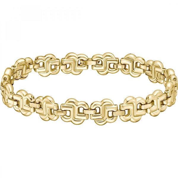 BOSS Ladies Double B Strand Gold Plated linked Bracelet