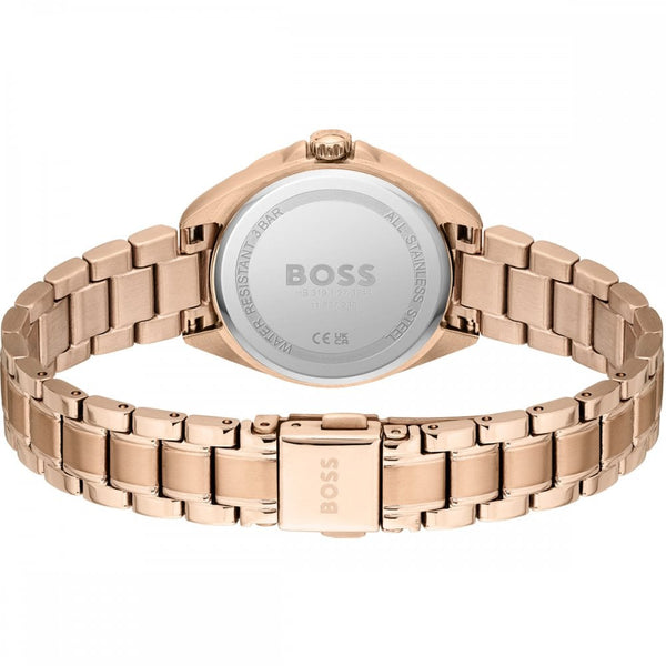 BOSS Ladies FELINA Rose Gold PVD Stone Set Watch