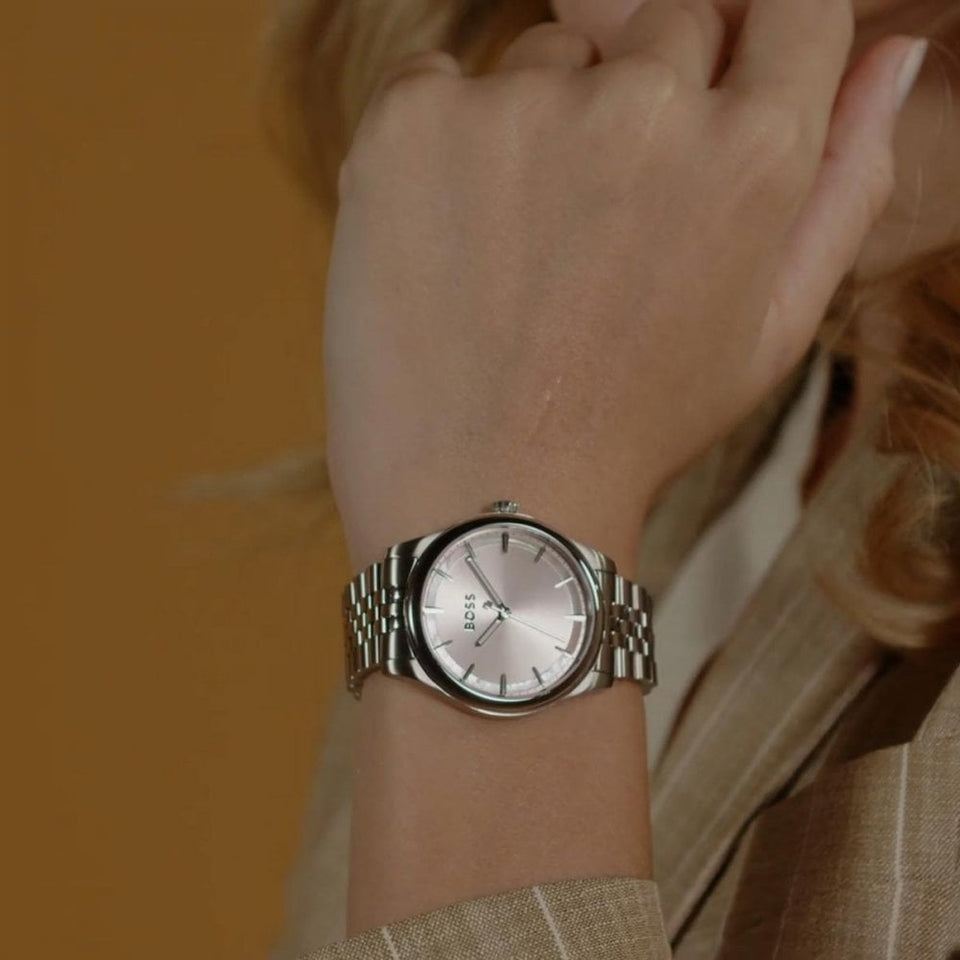 BOSS Ladies GRACEFUL 36mm Pink Dial Bracelet Watch