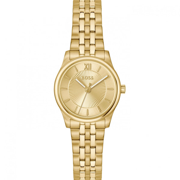 BOSS Ladies Graceful Mina Gold Plated Bracelet Watch