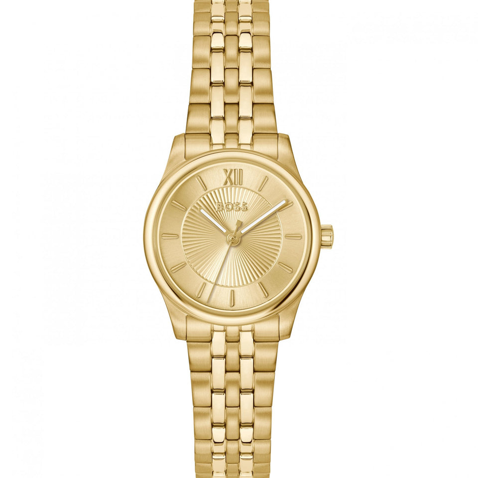 BOSS Ladies Graceful Mina Gold Plated Bracelet Watch