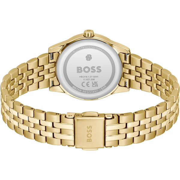 BOSS Ladies Graceful Mina Gold Plated Bracelet Watch