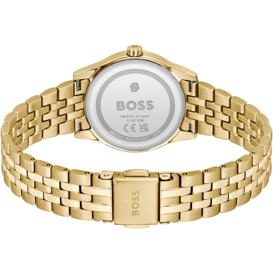 BOSS Ladies Graceful Mina Gold Plated Bracelet Watch