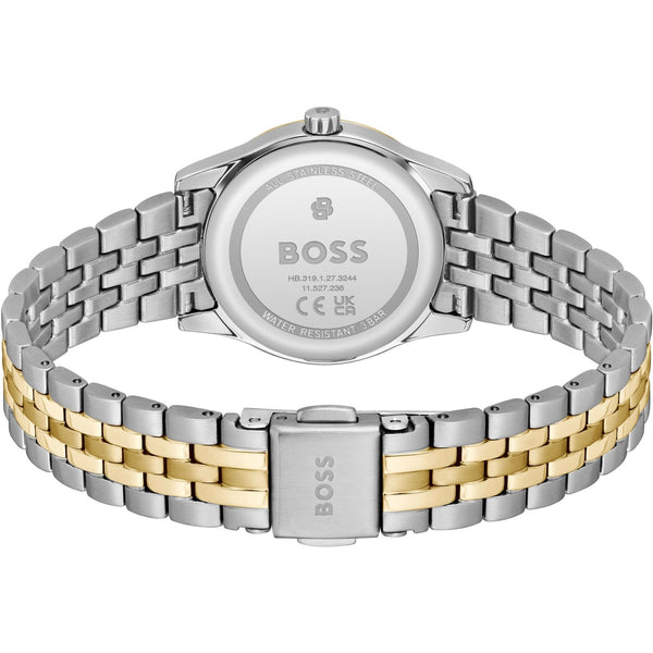 BOSS Ladies Graceful Mina Green Dial Two Tone Watch