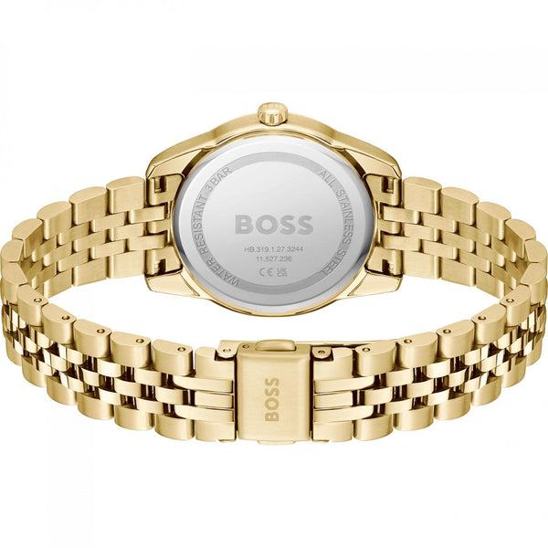 BOSS Ladies GRACEFUL Stone Set Gold Toned Watch