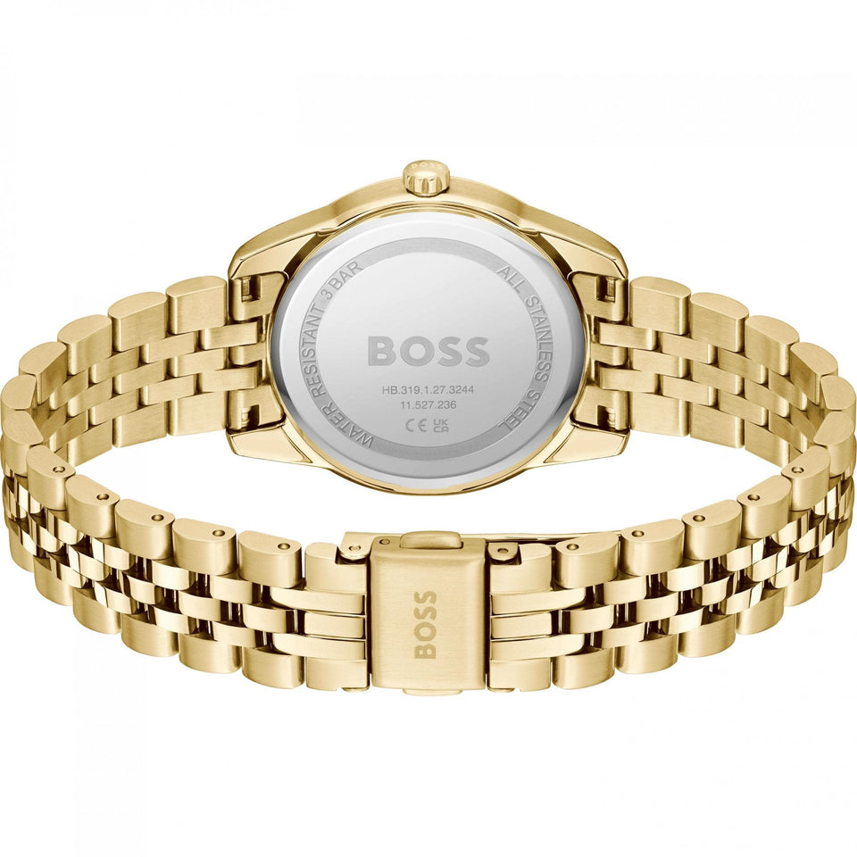BOSS Ladies GRACEFUL Stone Set Gold Toned Watch