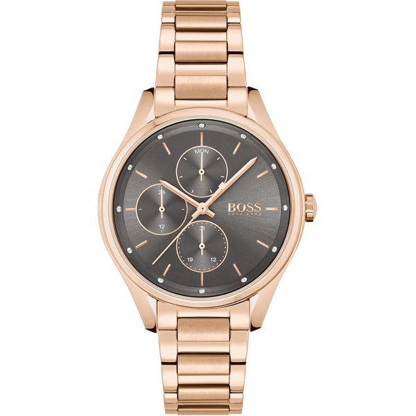 BOSS Ladies GRAND COURSE Rose PVD Bracelet Watch