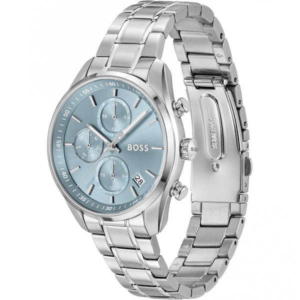 BOSS Ladies GRAND TOUR 38mm Blue Dial Bracelet Watch