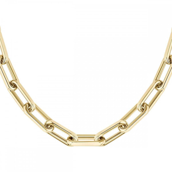 BOSS Ladies Halia Gold Plated IP Stone Set Necklace