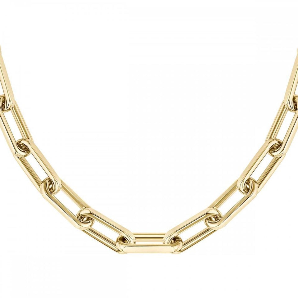 BOSS Ladies Halia Gold Plated IP Stone Set Necklace