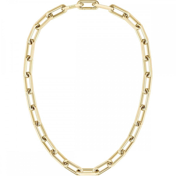 BOSS Ladies Halia Gold Plated IP Stone Set Necklace