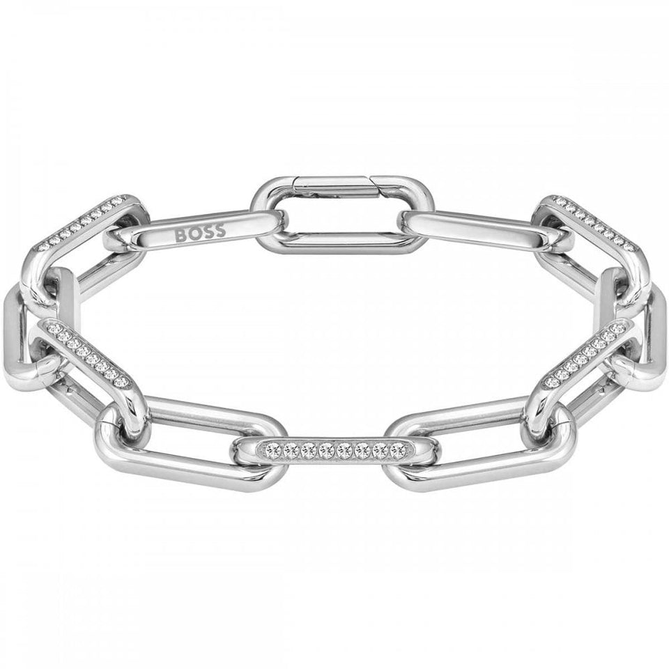 BOSS Ladies Halia Stone Set Open Link Bracelet