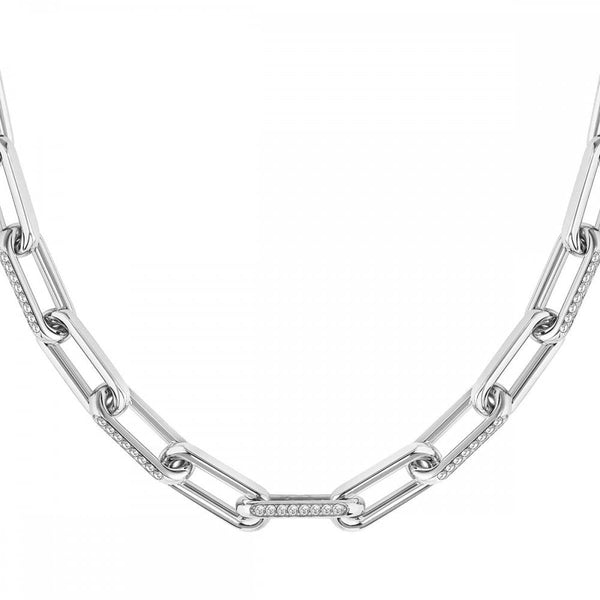 BOSS Ladies Halia Stone Set Open Link Necklace