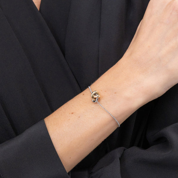 BOSS Ladies Harmonie Tri-Colour Interlinked Toggle Bracelet
