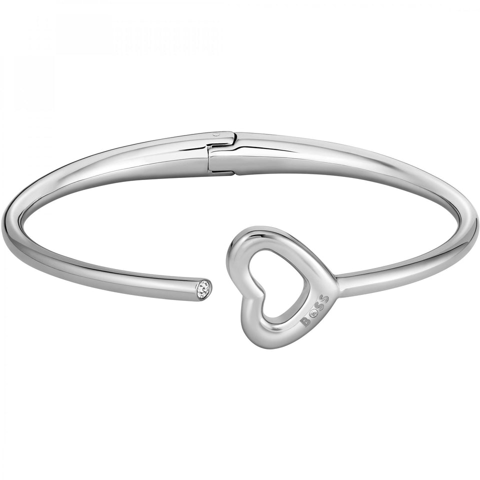 BOSS Ladies Honey Boundless Heart Open Bangle