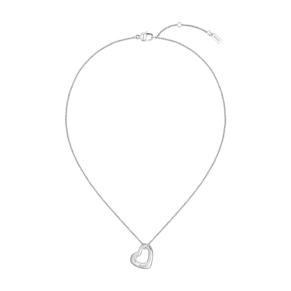 BOSS Ladies Honey Boundless Stainless Steel Heart Necklace