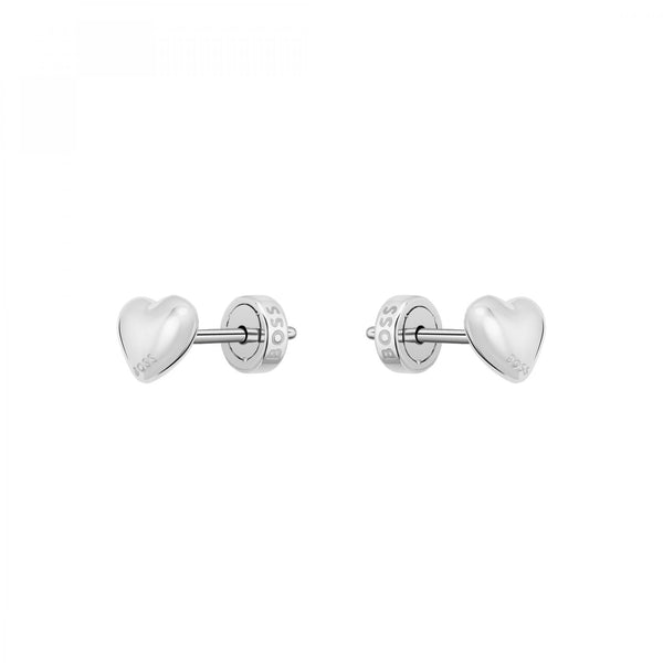 BOSS Ladies Honey Heart Stainless Steel Stud Earrings