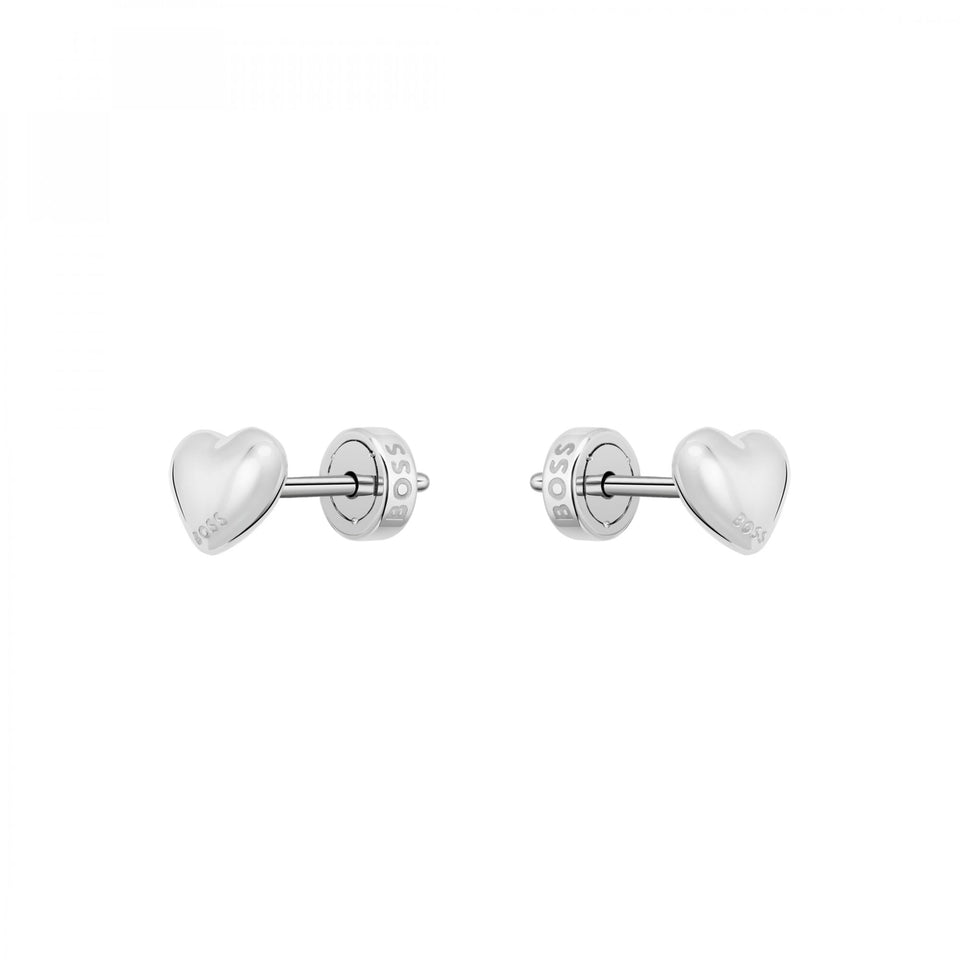 BOSS Ladies Honey Heart Stainless Steel Stud Earrings