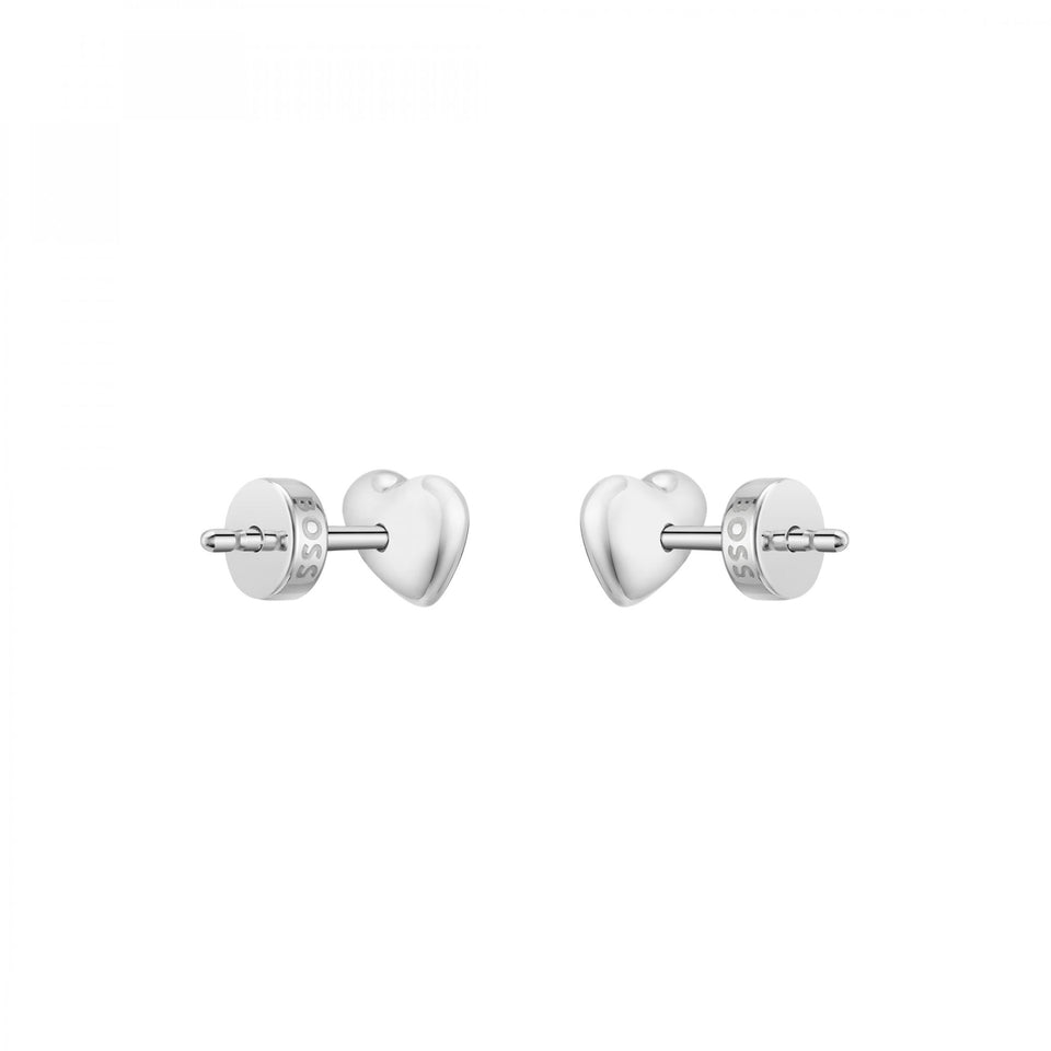 BOSS Ladies Honey Heart Stainless Steel Stud Earrings