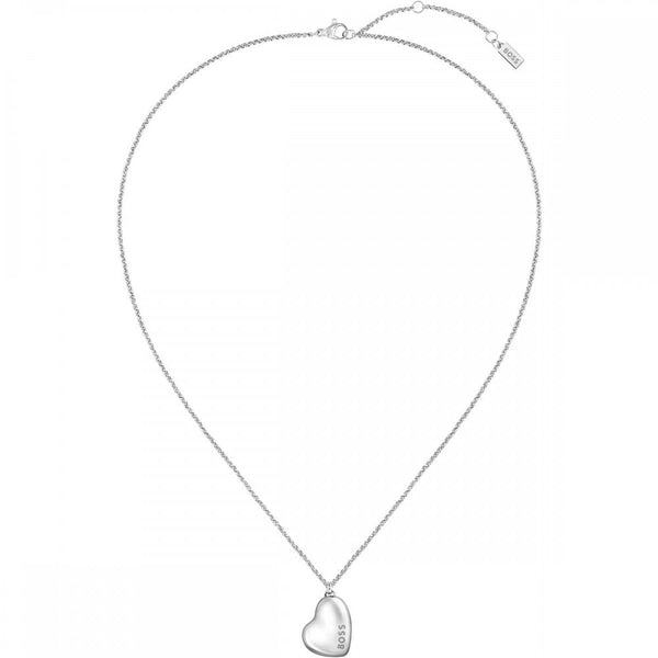 BOSS Ladies Honey Stainless Steel Heart Necklace