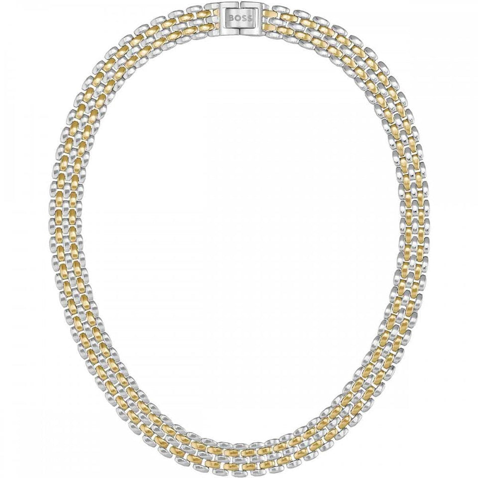 BOSS Ladies Isla Two Toned Multi-Linked Necklace
