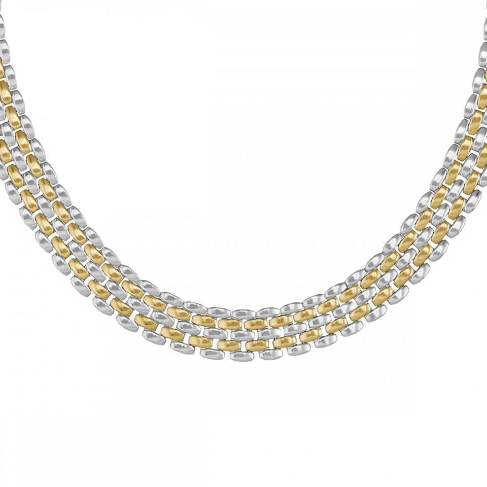 BOSS Ladies Isla Two Toned Multi-Linked Necklace