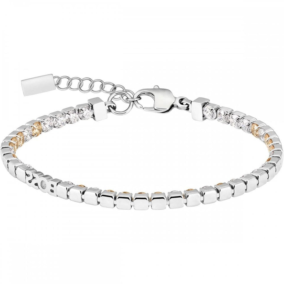 BOSS Ladies Kassy Precious Rose Stone Set Tennis Bracelet