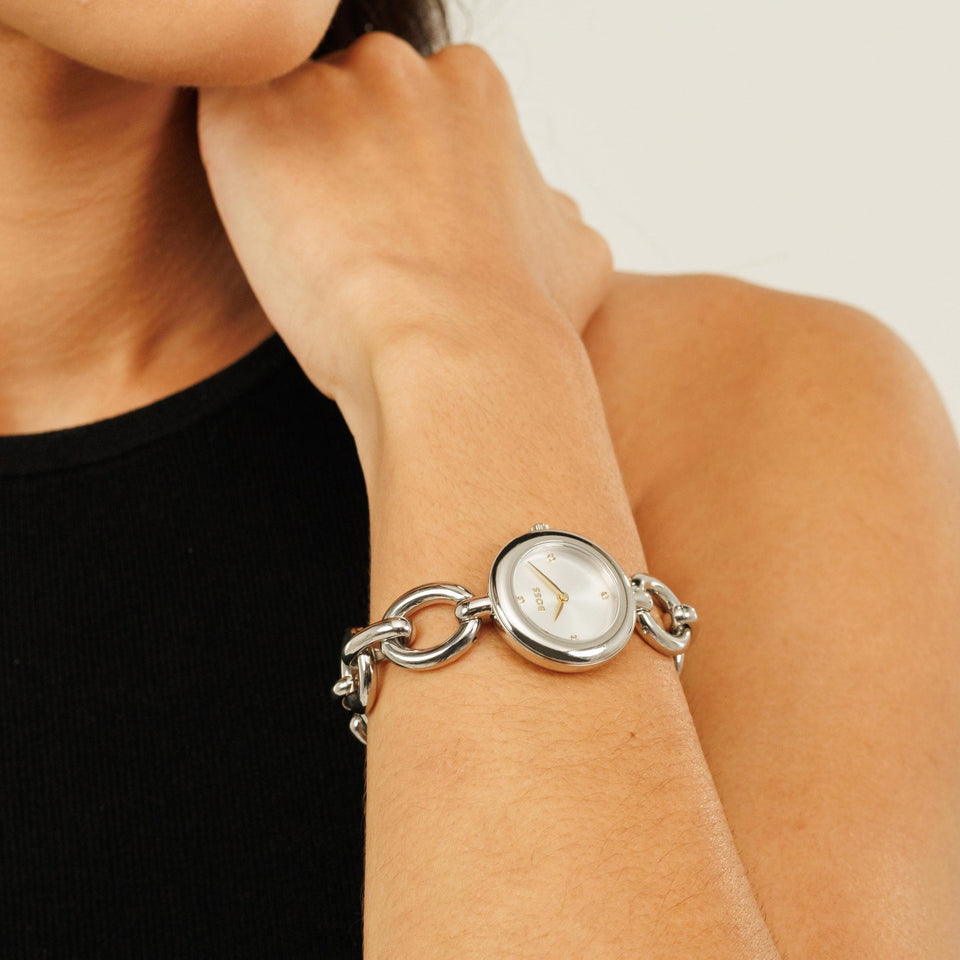 BOSS Ladies LIVE 28mm Open Chain Bracelet Watch