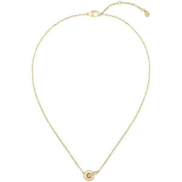 BOSS Ladies Live Precious Gold Plated Interlinked Circle Necklace