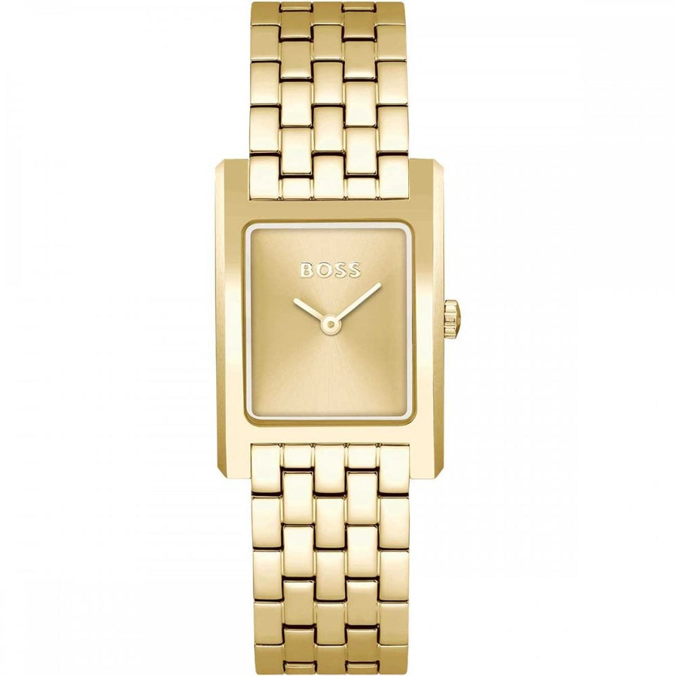 BOSS Ladie's LUCY Gold Plated Bracelet Watch
