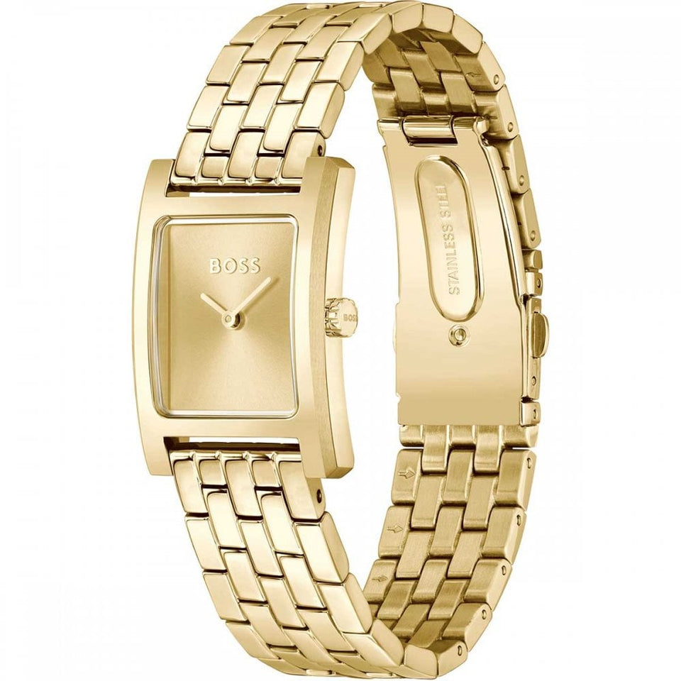 BOSS Ladie's LUCY Gold Plated Bracelet Watch