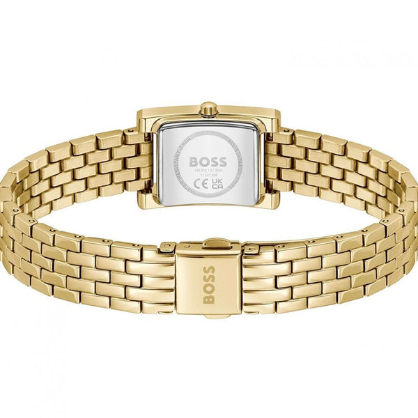 BOSS Ladies LUCY Stone Set Gold Plated Bracelet Watch