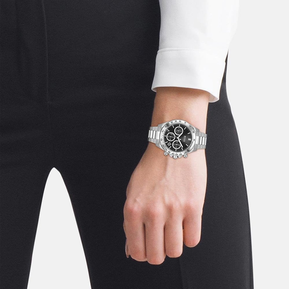 BOSS Ladies NOVIA SPORT Black Dial Chronograph Watch
