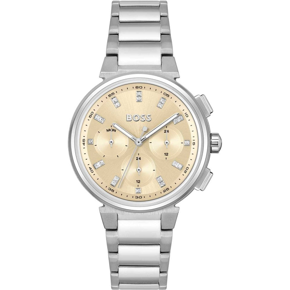 BOSS Ladies ONE Champagne Dial Bracelet Watch