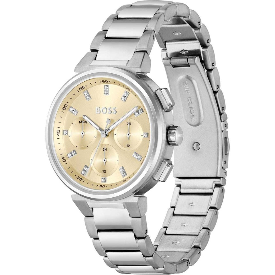 BOSS Ladies ONE Champagne Dial Bracelet Watch