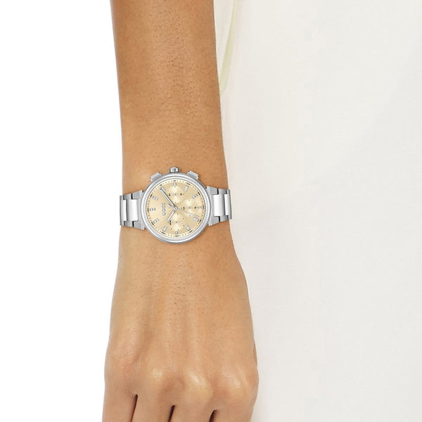 BOSS Ladies ONE Champagne Dial Bracelet Watch