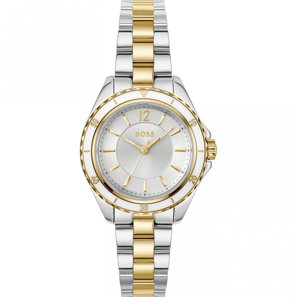 BOSS Ladies Sage Aqua Two Tone Bracelet Watch