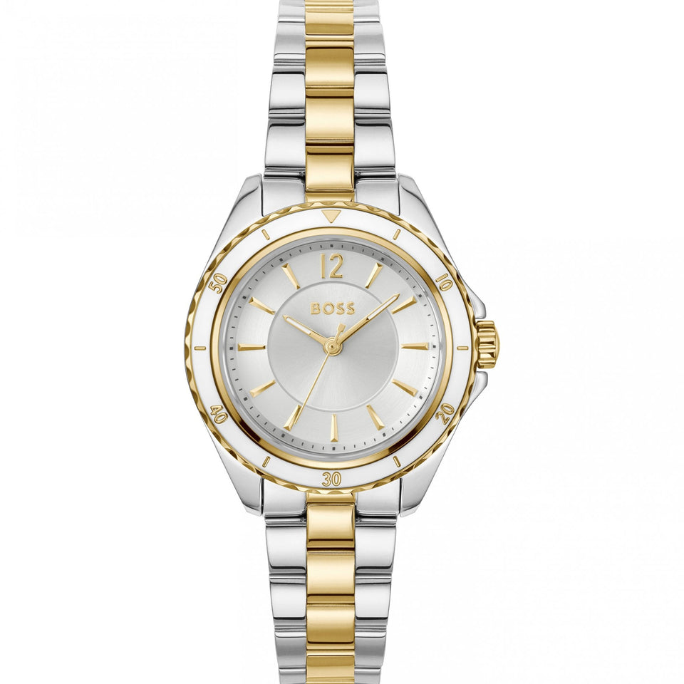 BOSS Ladies Sage Aqua Two Tone Bracelet Watch