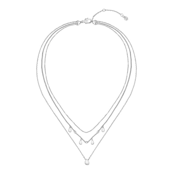 BOSS Ladies Selena Multi Layered Droplet Necklace